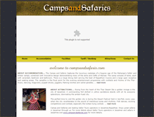 Tablet Screenshot of campsandsafaries.com